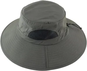 Breathable Summer Wide Brim Mesh Bucket Hat Packable Men Women Sun Hat Fishing Boonie Hat Adjustable Sun Cap