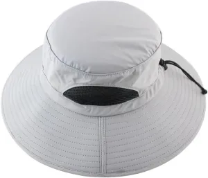 Breathable Summer Wide Brim Mesh Bucket Hat Packable Men Women Sun Hat Fishing Boonie Hat Adjustable Sun Cap