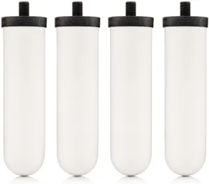 British Berkefeld Doulton 8674 Ultra Sterasyl Ceramic Filter Candle for Countertop Gravity Water Filter System Short Mount 7" - 4 Pack
