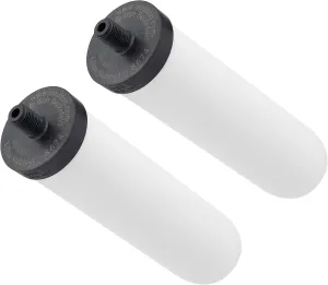 British Berkefeld Doulton Ceramic Water Filter Candle W9121226 7" Ultra Sterasyl Authentic Gravity PFAS (PFOA and PFOS) Reduction 8674, Pack of 2