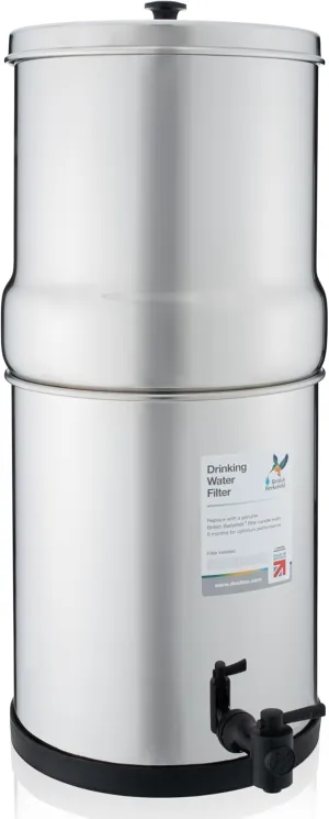 British Berkefeld Doulton W9361138 Stainless Steel Gravity Water Filter System with 2 x Ultra Sterasyl Ceramic Filter Candles