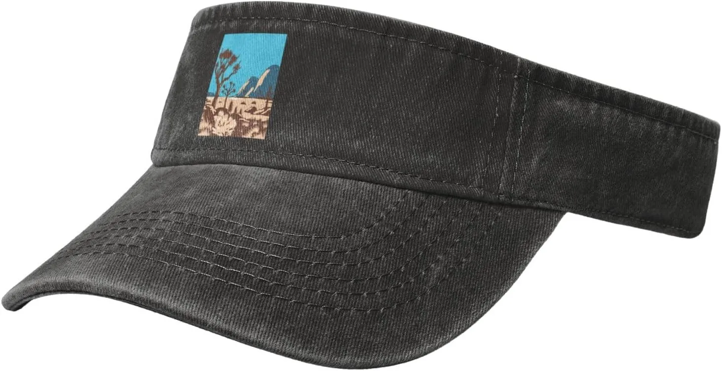 California State Parks Sun Visor Hats Cotton Adjustable Sports Empty Top Baseball Cap for Women Men Golf Cap