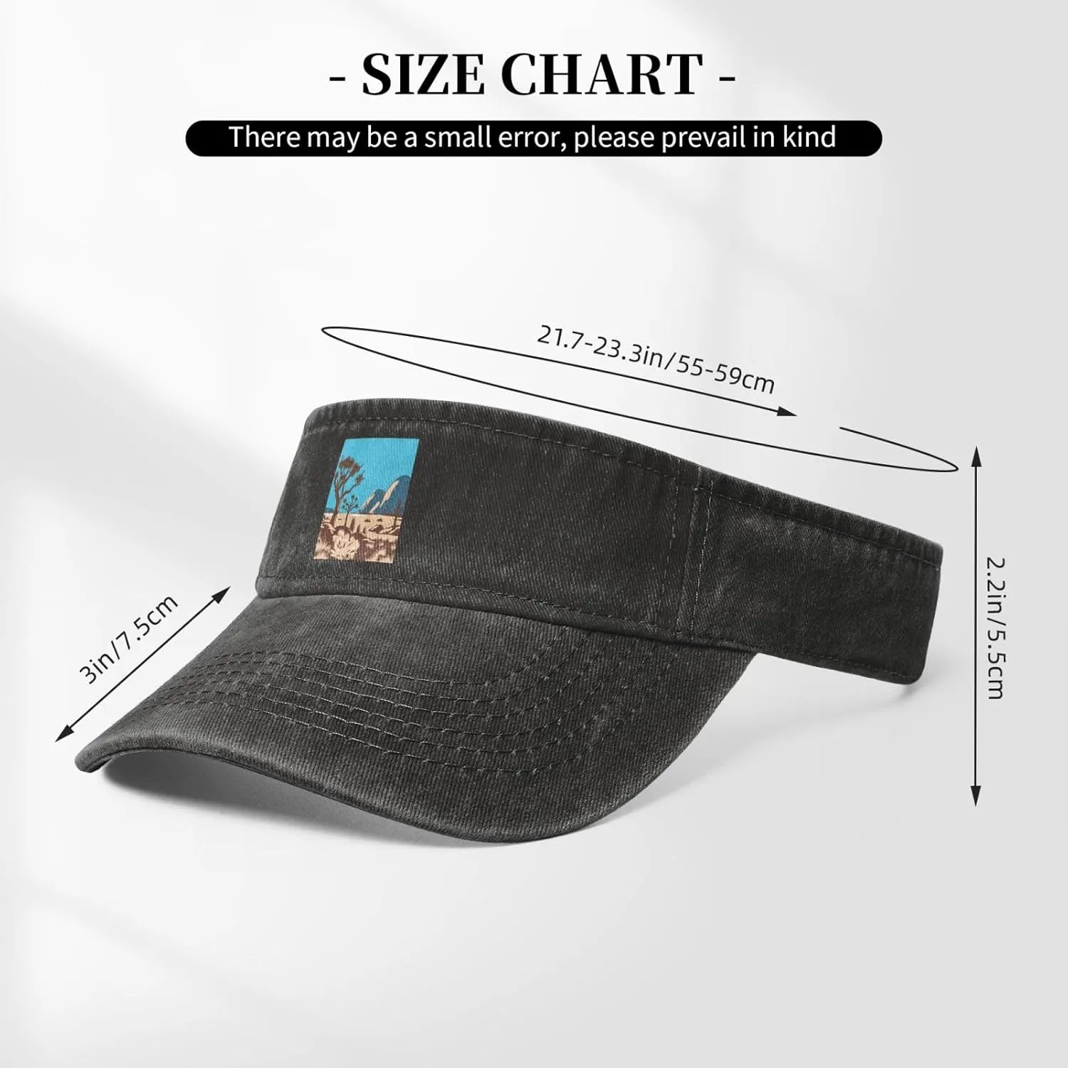 California State Parks Sun Visor Hats Cotton Adjustable Sports Empty Top Baseball Cap for Women Men Golf Cap