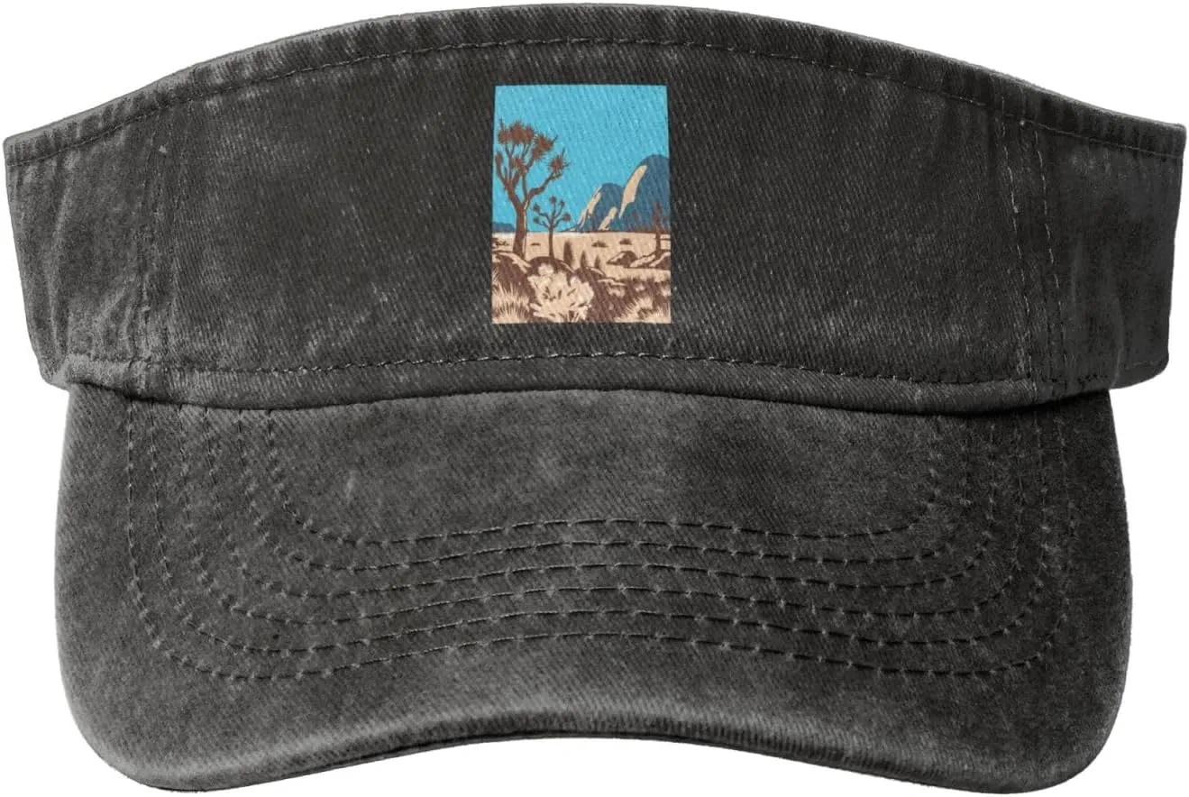 California State Parks Sun Visor Hats Cotton Adjustable Sports Empty Top Baseball Cap for Women Men Golf Cap