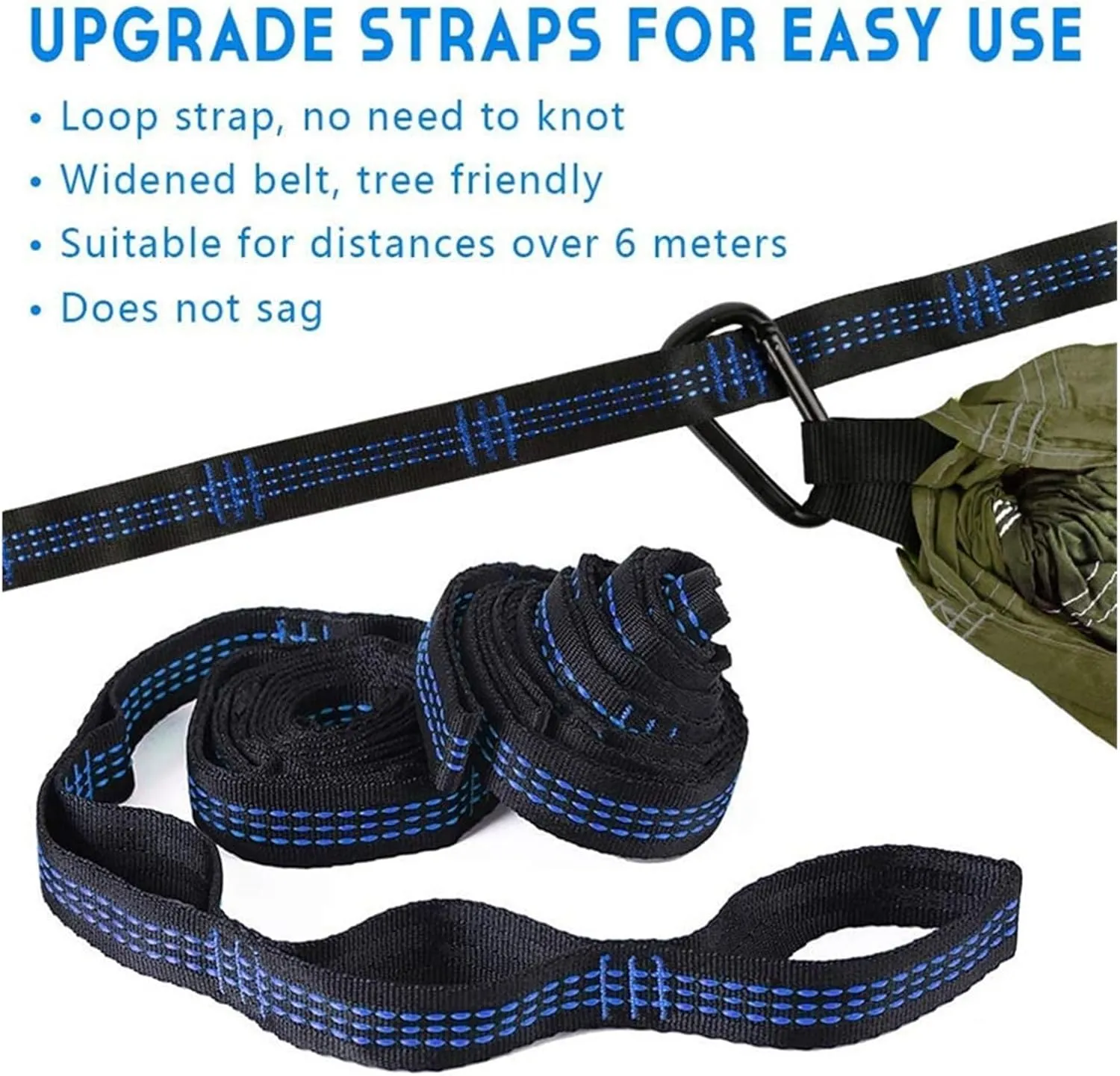 Camp Camping Hammock with Mosquito Net Portable Parachute 6 Strap Double Travel Hammock,Outdoor Backpacking Hammock Swing Chair Strong, Camouflage