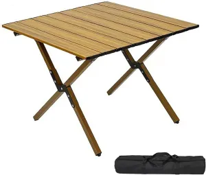 Camp Tables Portable Foldable, Carbon Steel Sturdy Folding Table, Dining Table for Cooking, Camp, Travel, BBQ, Party (Color : C, Size : 60cm/23.6in)