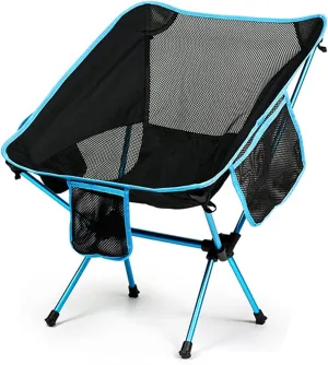 Camping Chair Portable Ultralight Folding Chairs Outdoor Compact Aircraft Grade Aluminum for Camp Travel Beach Picnic Hiking
