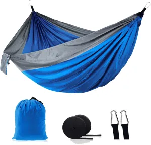 Camping Hammock for Outdoors, JESSKYLOVE Travel Camping Gear Hammocks with Tree Straps, Portable Hammock for Backpacking