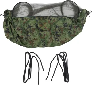 Camping Hammock, Hammock Tent Portable Hammock 2 Persons 440lb Capacity Camo Color Bed Net Design Travel Hammock for Hiking Backpacking Adventure