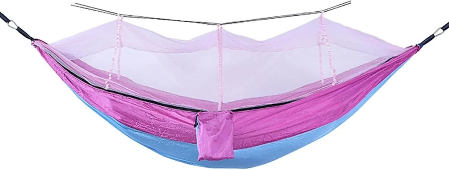 Camping Hammock, Mosquito-Proof Ultralight Breathable Hiking Hammock Portable Hammocks for Backpacking, Travel, Beach, Backyard, Patio, Hiking