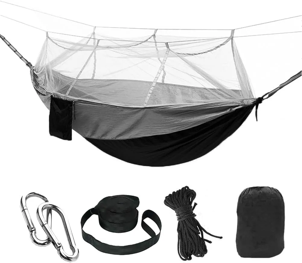 Camping Hammock, Portable Hammocks with Mosquito Net,Best for Outdoor Hiking Travel (13)