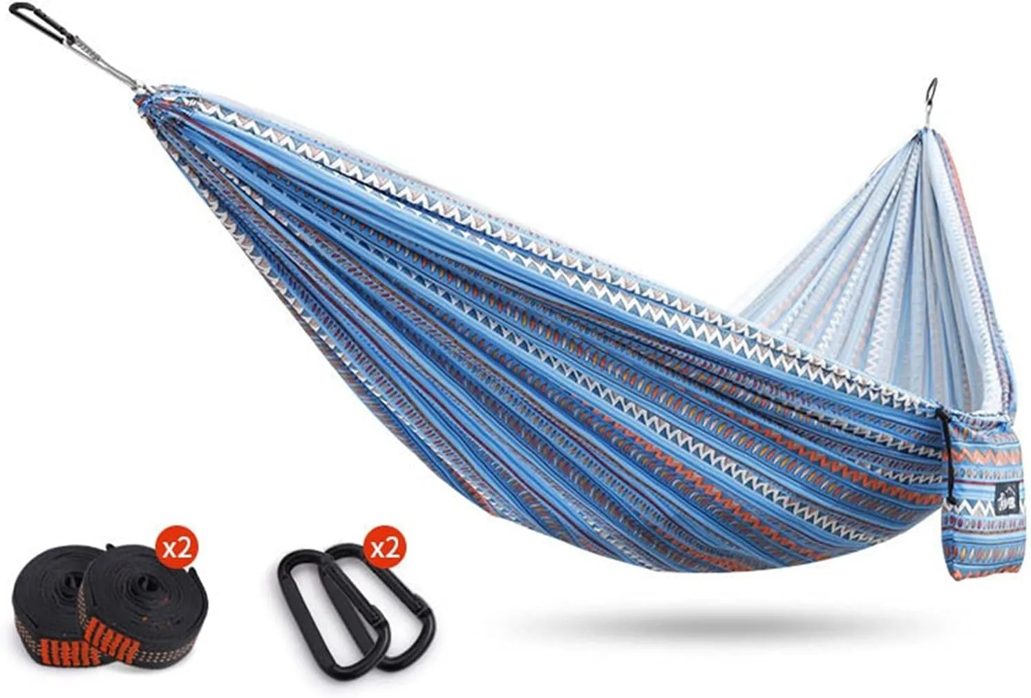 Camping Hammock Portable Hanging Bed Sheet Person Double Hammock Suitable Outdoor and Indoor Travel Camping Equipment with Tree Belt Backpack