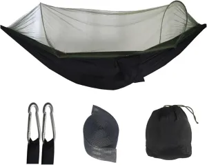 Camping Hammock with Mosquito Net Sleeping Tent Hammock Suitable Camping Hammock Outdoor Furniture for Garden for Terrace, Outdoor(Black)