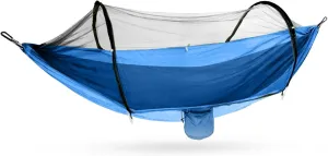 Camping Hammock with Net, Hammock Tent Strong Load-Bearing Capacity, Portable Hammock Camping Breathable Mosquito Proof, Suitable for Outdoor Use(Blue,260 * 140cm)