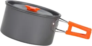 Camping Pot Outdoor Cooking Pot Non Stick Practical Compact Camp Stockpot with Lid Cover for Trips Barbecue Picnics People