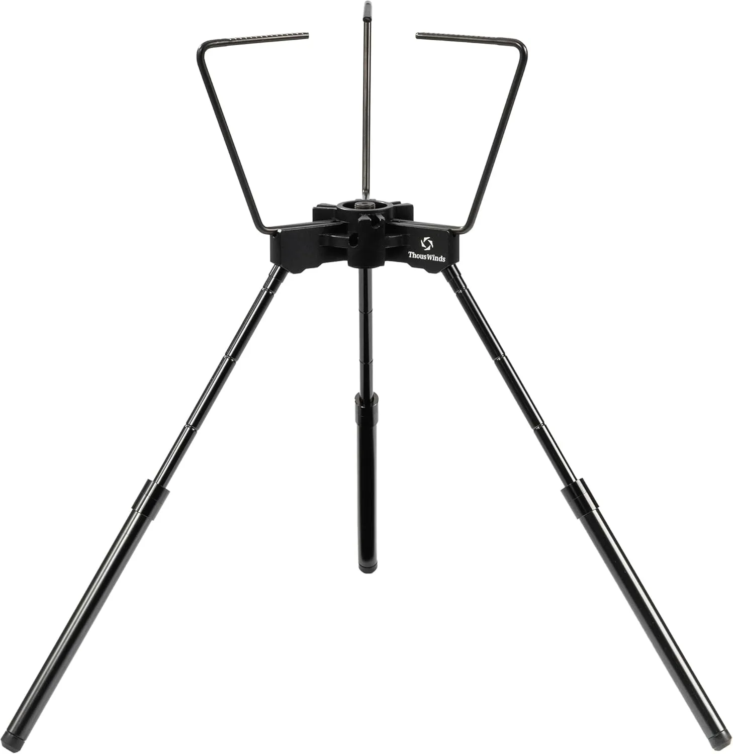 Camping Stove Stand, Backpacking Campfire Tripod with Upper Support, 10.2-14.2 Inch Height Adjustment