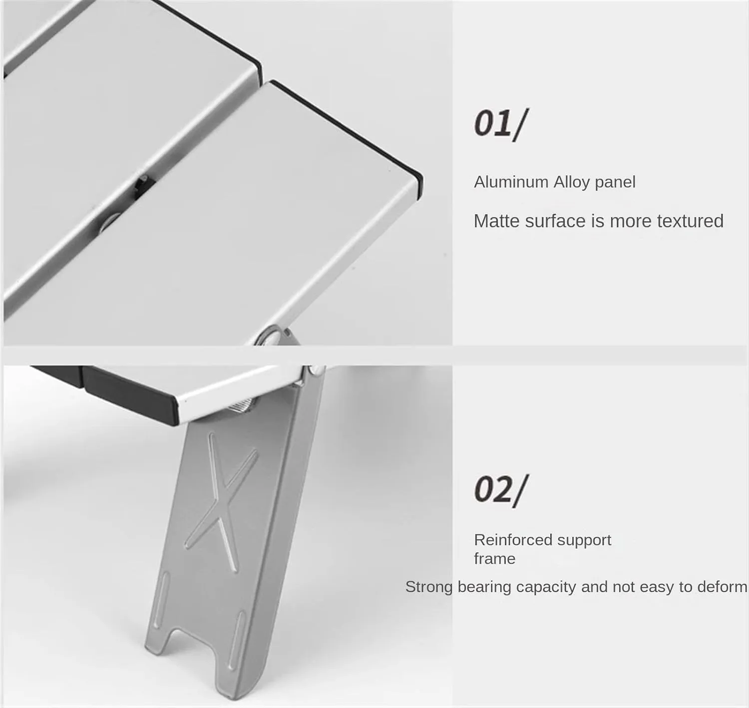 Camping Table Folding Table Outdoor Table Ultralight Compact Folding Beach Table Aluminum Portable Camping Table Folding Camping Table (N 40 * 29 * 13.5cm)