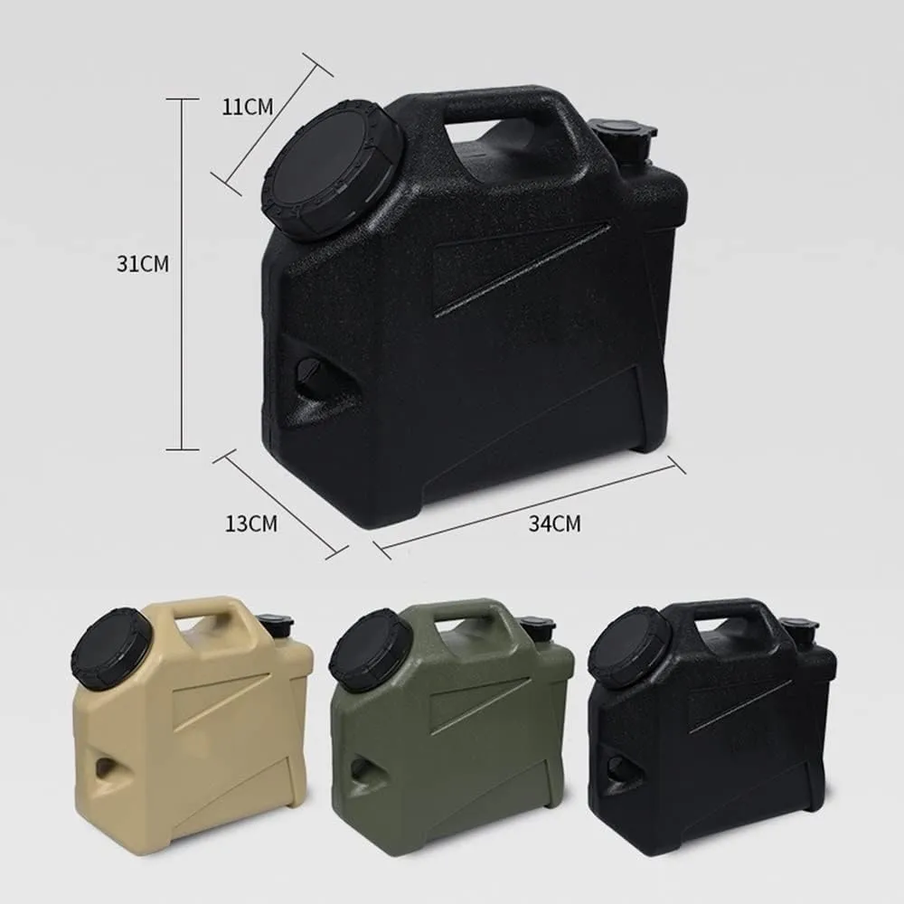 Camping Water Container Water Container with Spigot Water Storage Carrier Portable Green Bucket for Camping Hiking Picnic BBQ (Gray : A, Size : 34 * 13 * 31cm)