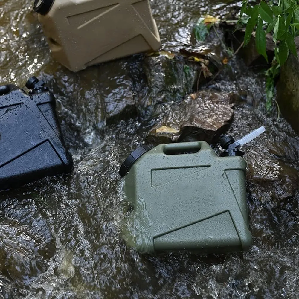 Camping Water Container Water Container with Spigot Water Storage Carrier Portable Green Bucket for Camping Hiking Picnic BBQ (Gray : A, Size : 34 * 13 * 31cm)