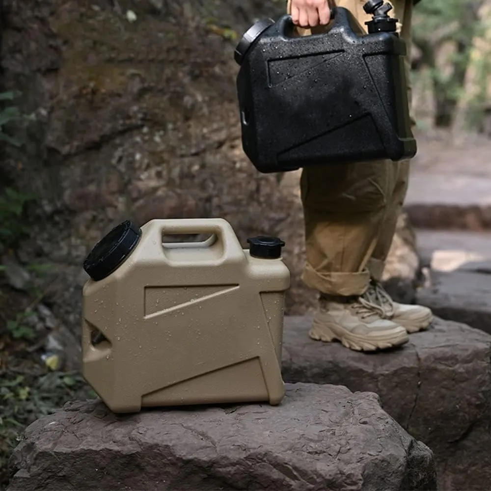 Camping Water Container Water Container with Spigot Water Storage Carrier Portable Green Bucket for Camping Hiking Picnic BBQ (Gray : A, Size : 34 * 13 * 31cm)