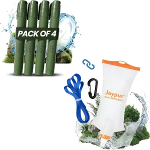 Camping Water Filtration Straw and Gravity Water Filter Camping for Travel, Backpacking and Emergency Preparedness, with Ultrafiltration Membrane