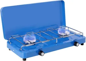 Camplux Propane Camping Stove 2 Burner, Portable Gas Stoves with Regulator for Outdoor Cooking Total Power at 14,000 BTU