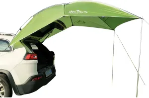 Car Tailgate Tent Awning Pickup Truck Camping Sun Shelter Waterproof Rainfly SUV Minivan Canopy Hatchback Camper Trailer Rooftop
