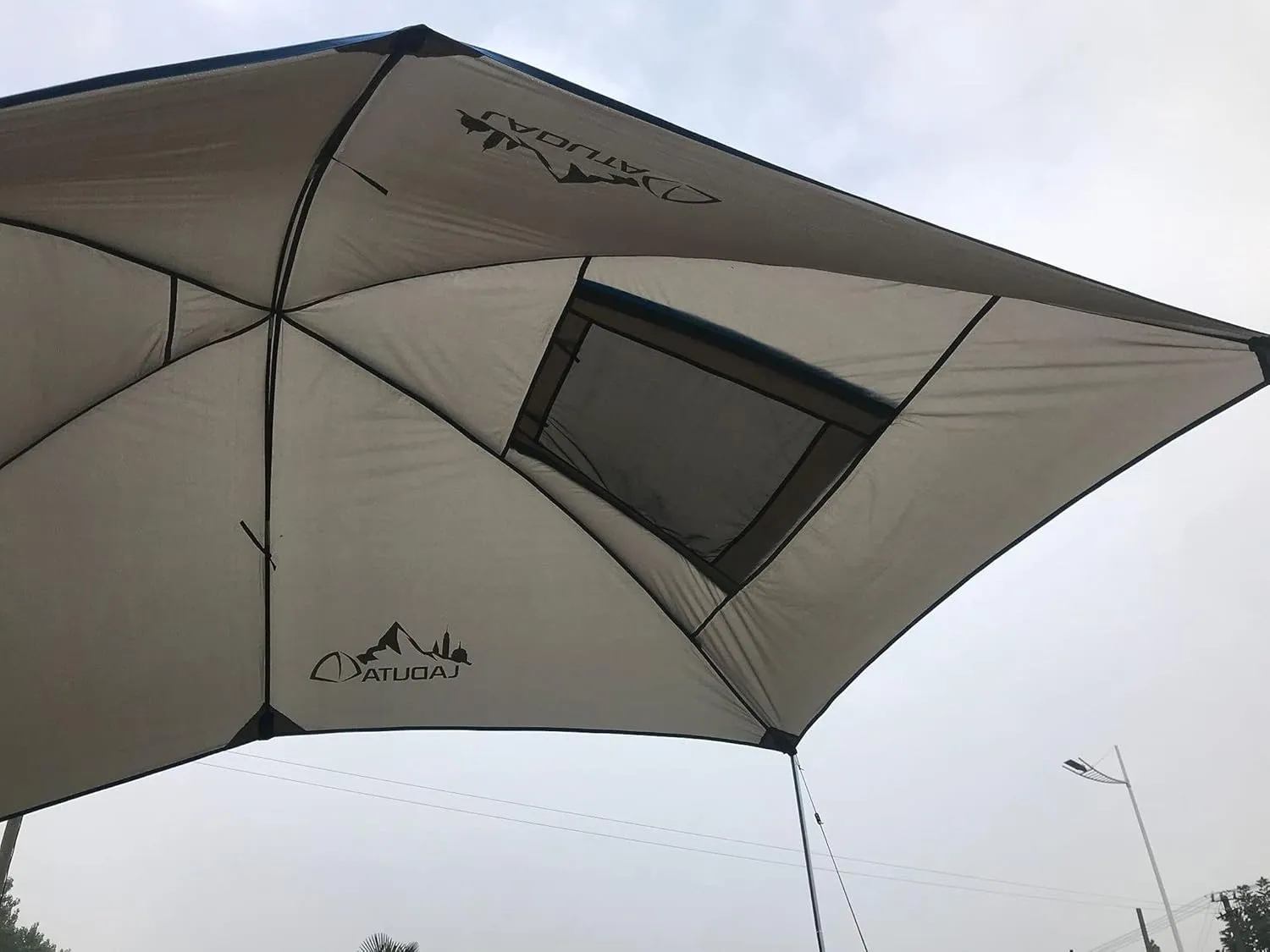 Car Tailgate Tent Awning Pickup Truck Camping Sun Shelter Waterproof Rainfly SUV Minivan Canopy Hatchback Camper Trailer Rooftop