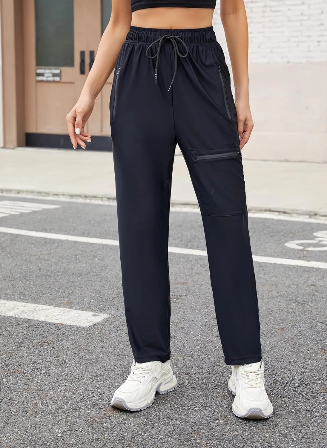 Cargo Pants Women Lightweight Joggers Quick Dry Summer Hiking Pants with Pockets
