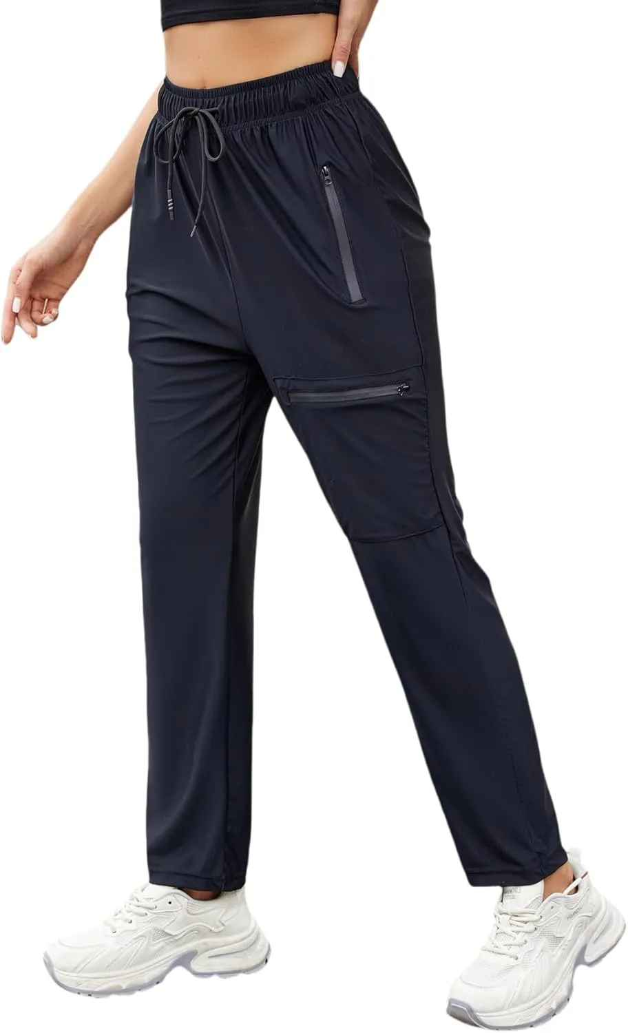 Cargo Pants Women Lightweight Joggers Quick Dry Summer Hiking Pants with Pockets
