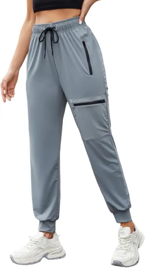 Cargo Pants Women Lightweight Joggers Quick Dry Summer Hiking Pants with Pockets