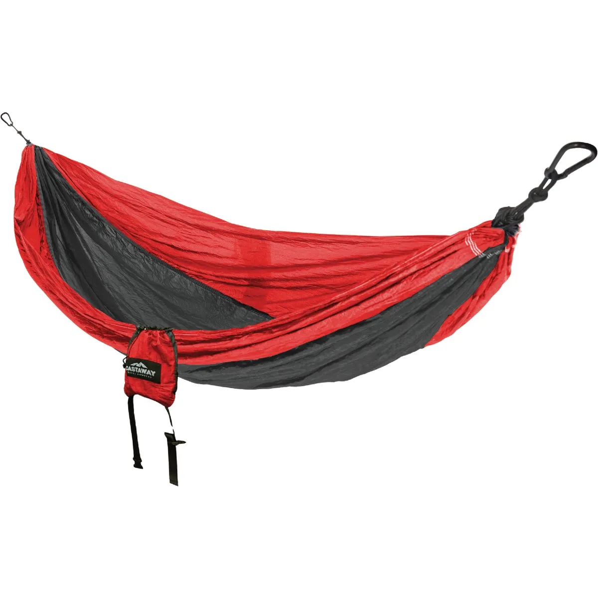 Castaway All-In-One Nylon Red/Charcoal Travel Hammock