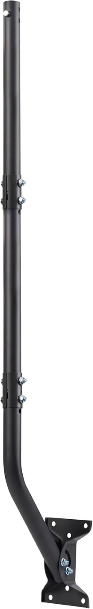 CEKAY Universal Mounting Pole (Diameter 1 1/2", Length 51") - J Pole Mount for Antenna & Starlink Dish & Weather Station - Adjustable Pivot/Lock Bracket for Wall, Eave or Roof Mounting