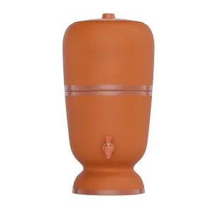 Ceramica Clay Water Filter, 6L Capacity, Gravity Filtration, 1 Ceramic Cartridge, Brown