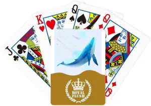 Cetacean Ocean Leisurely Fish Royal Flush Poker Playing Card Game