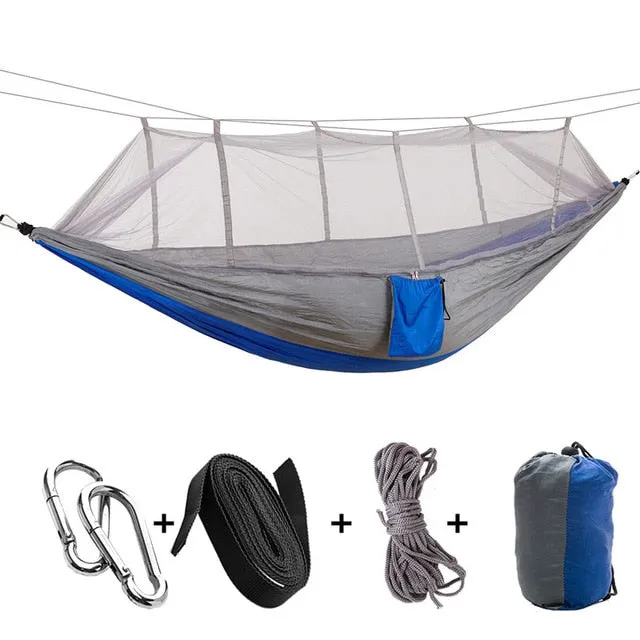 Chair Green Hanging Swing 1-2 Complete assortment Camping High-end Outdoor Mosquito Net Army Portable Double Bed Hamac Hammock Parachute Sleeping Person