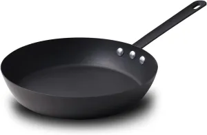 Coating-Free Carbon Steel Pan Durable 10 Inch Frying Pan, Pans For Cooking Delicious Meals, Oven Safe, Induction Compatible Pfoa Free
