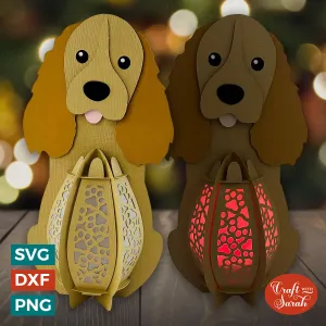 Cocker Spaniel Lantern SVG