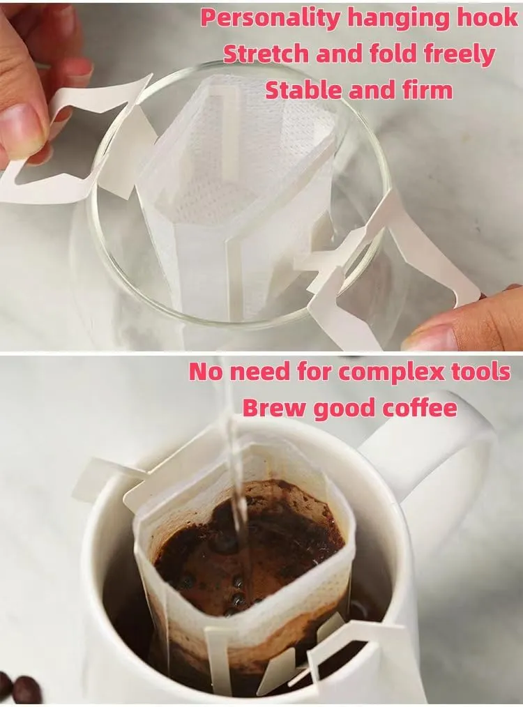 Coffee Bags Single serve，Coffee Filter Bag，Coffee Filter,Coffee Filter Bags，Disposable Coffee Filters，Single Serve Coffee Bags (100)