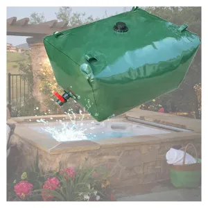 Collapsible Portable Water Tank - 400L/4000L Heavy-Duty PVC Bladder for Emergency Water Storage(6000 L/1585 gallon/3x2x1 m)