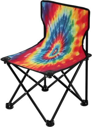 Colorful Tie Dye Camping Chair for Adults Folding Chair Camping Folding Chair Camp Chair for Barbeques Hiking
