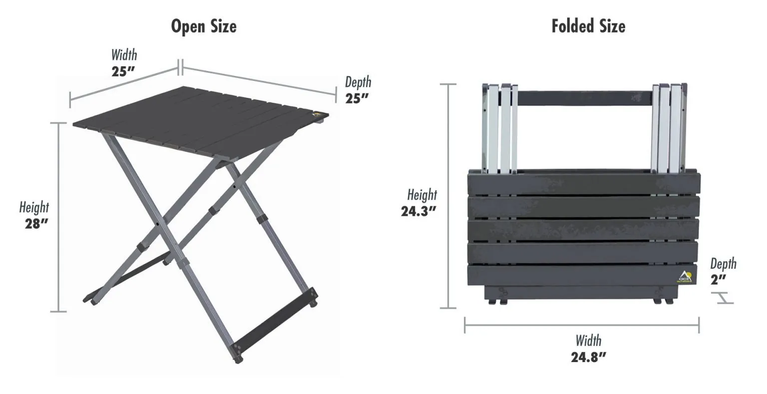 Compact 25" Camp Table