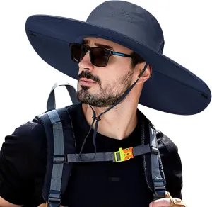Cooltto Wide Brim Sun Hats with Waterproof Breathable for Fishing, Hiking, Camping，for Men Women Kids