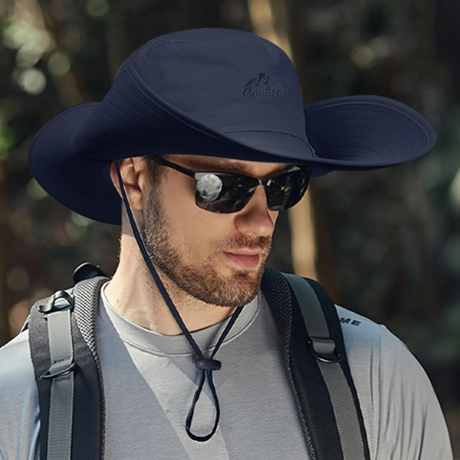 Cooltto Wide Brim Sun Hats with Waterproof Breathable for Fishing, Hiking, Camping，for Men Women Kids
