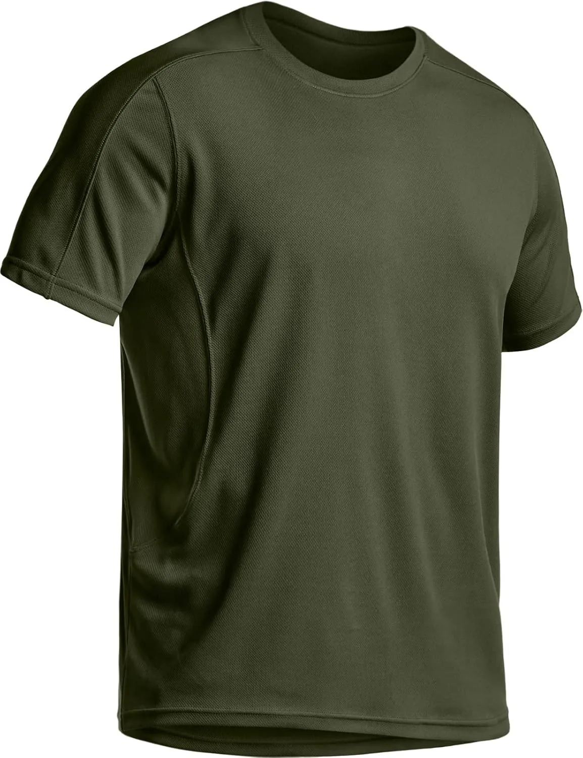 CQR Men's Short Sleeve Military Tactical T-Shirt, Athletic Gym Training Army Shirts, Outdoor Hiking Workout Shirt