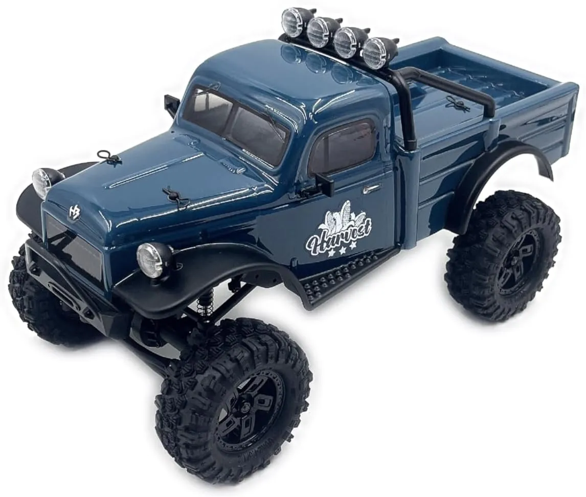 CR18P EVO Harvest - Remote Control Car, RC Crawler 1/18 Scale Off-Road 4WD RTR for Adults (Blue) (HBP1810110-BL)