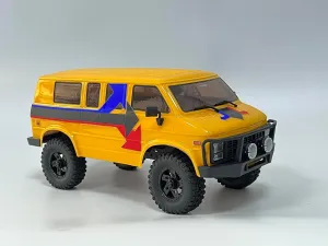 CR18P Rock Van EVO (Yellow) - HBP 4WD RC Crawler 2.4Ghz 4 Channel TX, 1/18 Scale RC Cars for Adults, RC Rock Crawler 4x4, Remote Control Truck, Remote Control Toy Car (1810302)