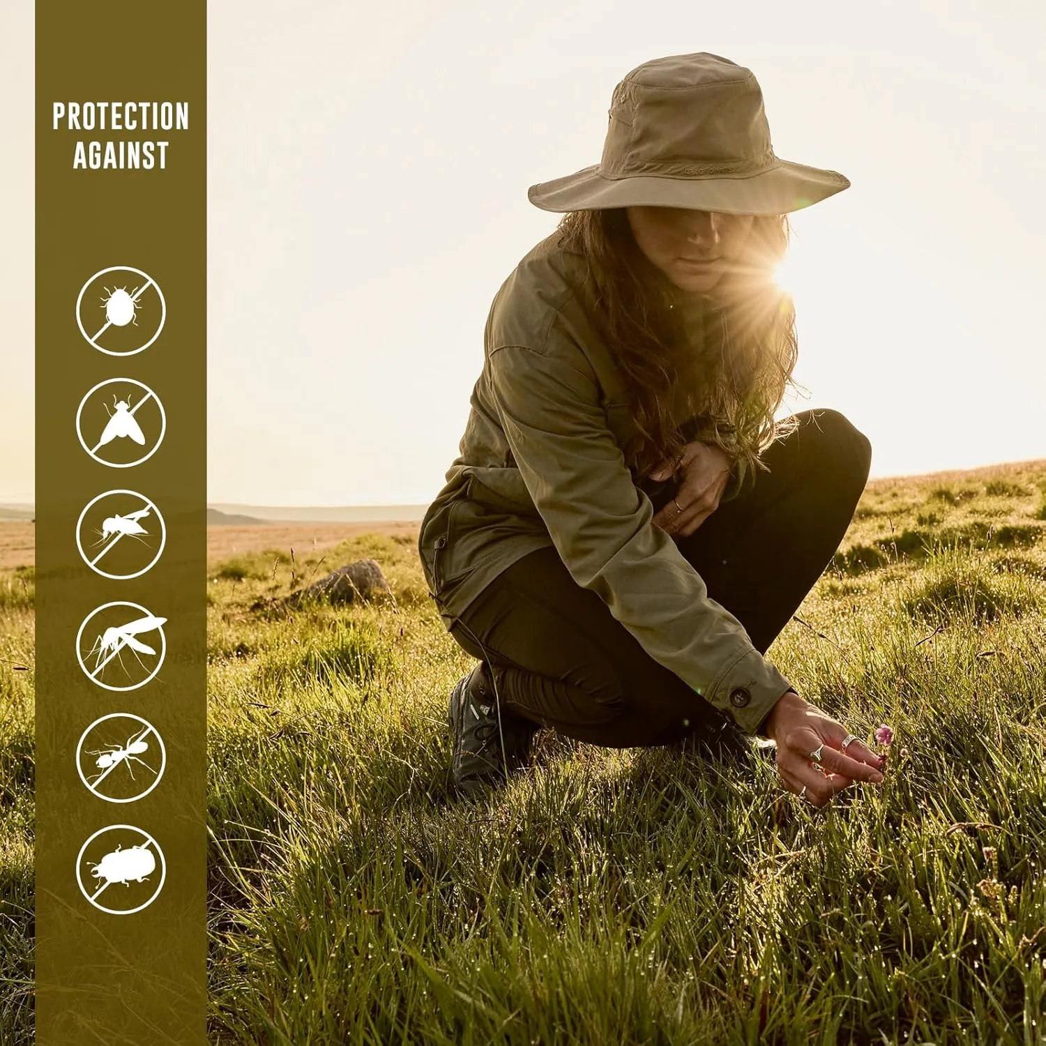 Craghoppers Insect Shield Outback Hat II for Travel, Hiking and Outdoors