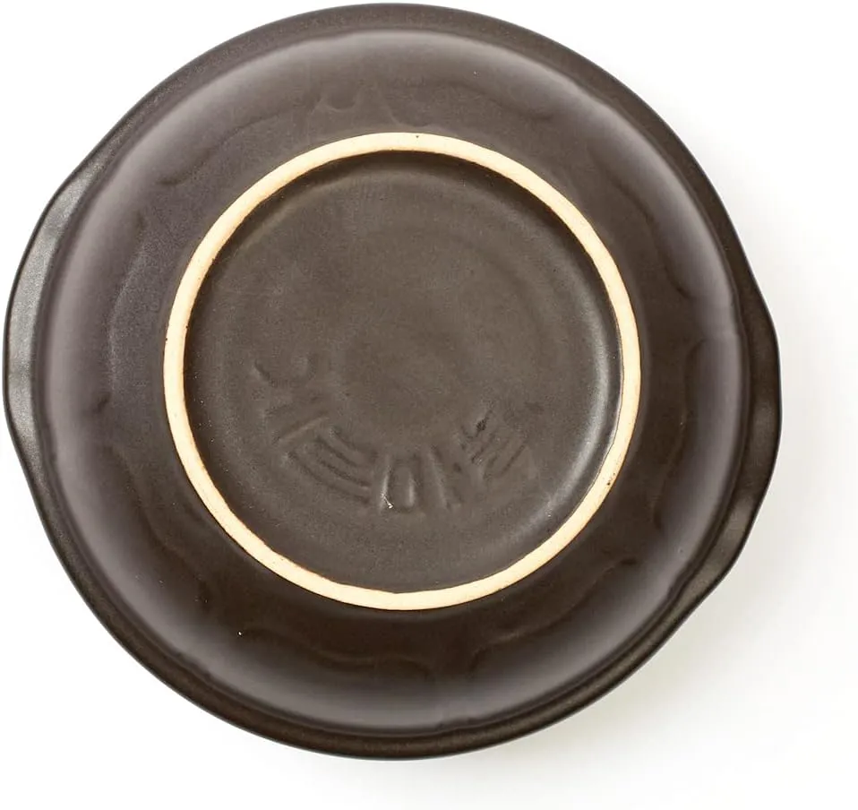 Crazy Korean Cooking Korean Stone Bowl (Dolsot), Sizzling Hot Pot for Bibimbap and Soup - Premium Ceramic (Medium - No Lid)