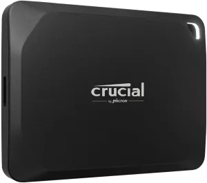Crucial X10 Pro 1TB Portable SSD, Up to 2100MB/s Read, 2000MB/s Write, 3.2 USB-C, External Solid State Drive, Durable Storage for PC & Mac, for Professional Creators, Black - ‎CT1000X10PROSSD902